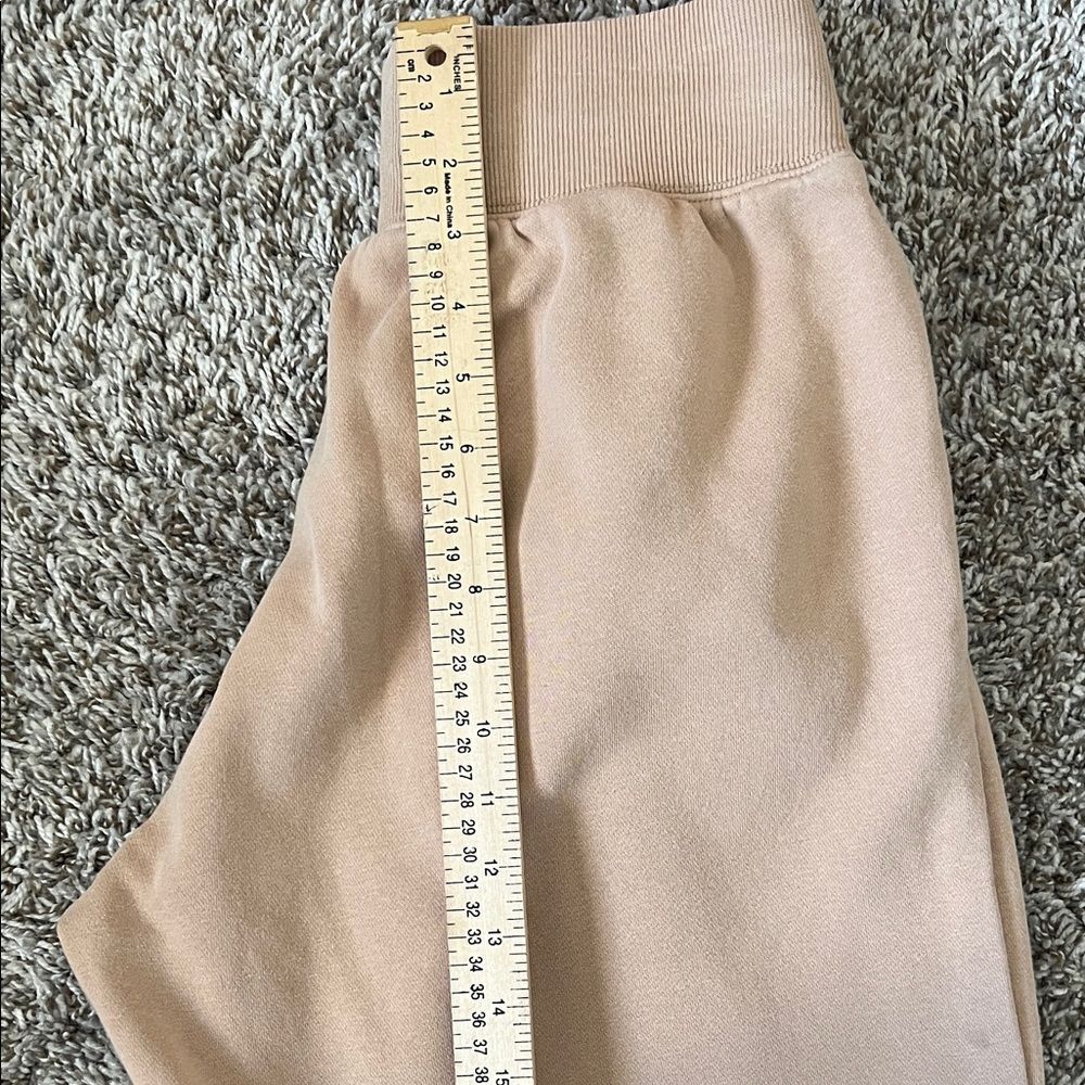 Like New! Nike Phoenix Fleece High Waisted Oversized Joggers Beige in Size M - Picture 12 of 16